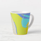 Biologisch, fruit zoals design latte mok (Rechterhoek)