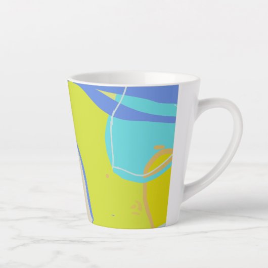 Biologisch, fruit zoals design latte mok (Rechts)