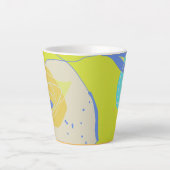 Biologisch, fruit zoals design latte mok (Voorkant)