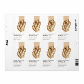 Biologisch gemberwortel kruidenthee business label (Full Sheet)