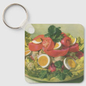 Biologisch gemengde groene mesclinsalade met vinta sleutelhanger (Voorkant)