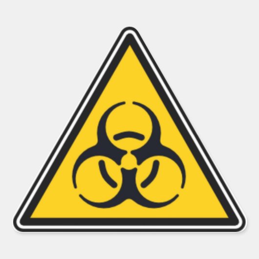 Biologisch gevaar 02 sticker (Voorkant)