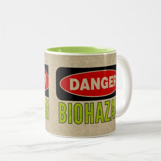 biologisch gevaar | Mok van gevaarsteken (Voorkant rechts)