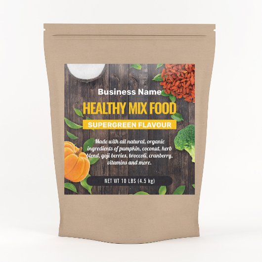 Biologisch Gezond Voedsel Product Etiket Sticker