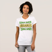 Biologisch Groen Gezegde met  Bladeren T-shirt (Voorkant volledig)