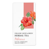 Biologisch Hibiscus Kruidenthee Business Label (Voorkant)