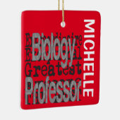 Biologisch hoogleraar Extraordinaire CUSTOM Keramisch Ornament (Rechts)