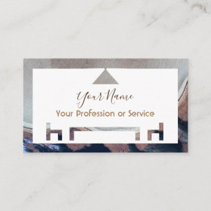 Biologisch hout voor binnenhuisontwerp en meubelen visitekaartje