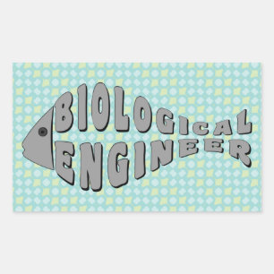 Biologisch ingenieur Gray Fish Rechthoekige Sticker