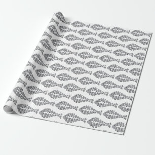 Biologisch ingenieur Grijze Vis Cadeaupapier