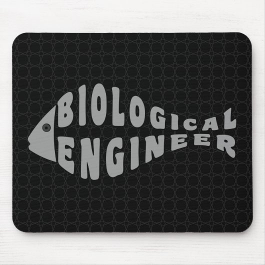 Biologisch ingenieur Grijze Vis Muismat (Voorkant)