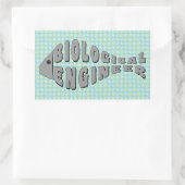 Biologisch ingenieur Grijze Vis Rechthoekige Sticker (Tas)