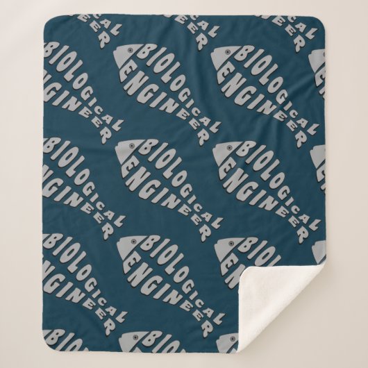 Biologisch ingenieur Grijze Vis Sherpa Deken (Voorkant)