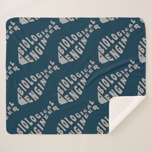 Biologisch ingenieur Grijze Vis Sherpa Deken (Voorkant (horizontaal))