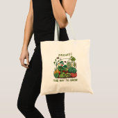Biologisch is de manier om te groeien - een biolog tote bag (Voorkant (product))