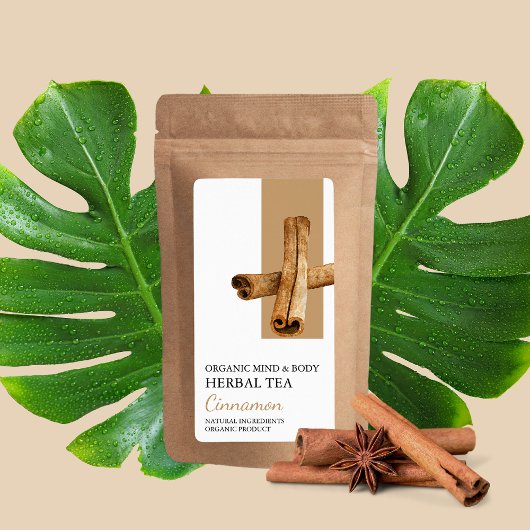 Biologisch Kaneel Kruidenthee Zakelijk Etiket