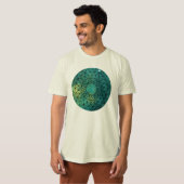 Biologisch katoen Galactic Sacred Geometry t-shirt (Voorkant volledig)