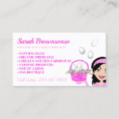 Biologisch kippenhok visitekaartje (Voorkant)