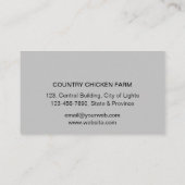 Biologisch kippenland Hen Boerderij Bus Visitekaartje (Achterkant)
