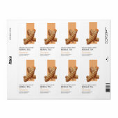 Biologisch kurkuma kruidenthee Business Label (Full Sheet)