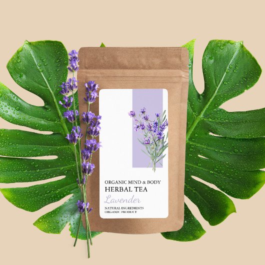 Biologisch Lavendel Kruidenthee Business Label
