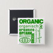 Biologisch! Meertalige Button (Voorkant /achterkant)