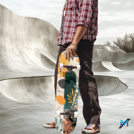 Biologisch Minimalistisch - Aardse Botanische Persoonlijk Skateboard