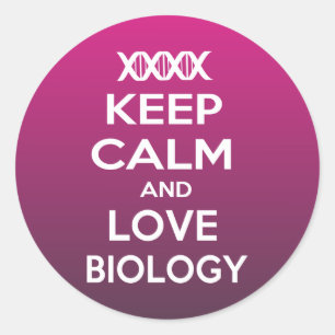 Biologisch nucleotide adenine paar met uracil UBio Ronde Sticker