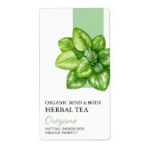 Biologisch Oregano Kruidenthee Business Label (Voorkant)