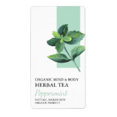 Biologisch pepermunt kruidenthee Business Label (Voorkant)