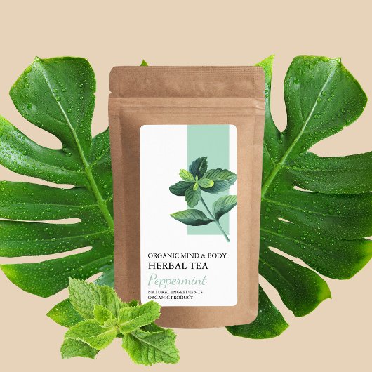 Biologisch pepermunt kruidenthee Business Label
