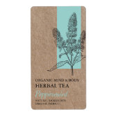 Biologisch pepermunt kruidenthee Kraft Business La Etiket (Voorkant)