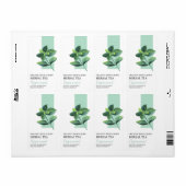 Biologisch Pepermunt Kruidenthee Zakelijk Etiket (Full Sheet)