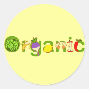 Biologisch Ronde Sticker