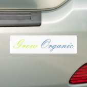 Biologisch telen bumpersticker (Op auto)