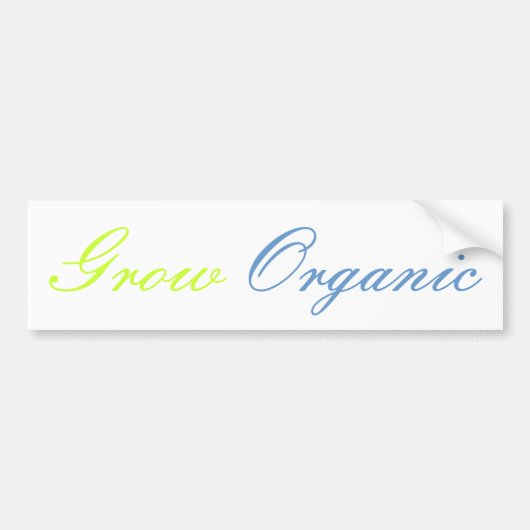 Biologisch telen bumpersticker (Voorkant)