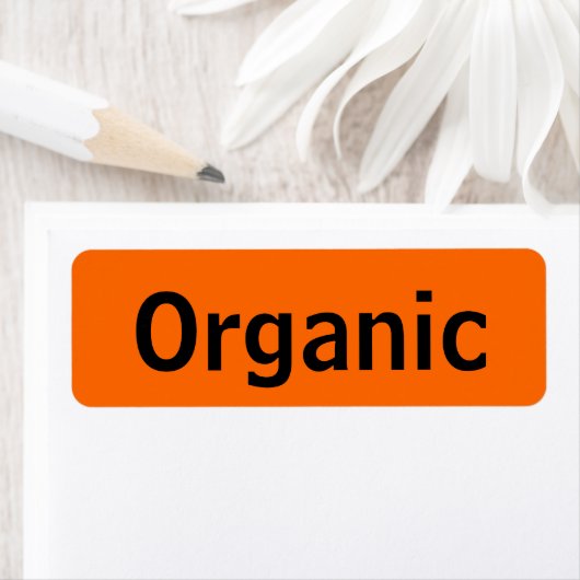 Biologisch Voedsel Labels Sinaasappel (Insitu)