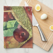 Biologisch Voedsel, Moestuin Groenten, Bloeiende B Theedoek (Quarter Fold)