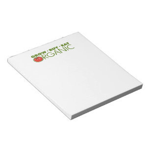Biologisch voedsel notitieblok