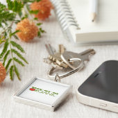 Biologisch voedsel sleutelhanger (Zijkant)