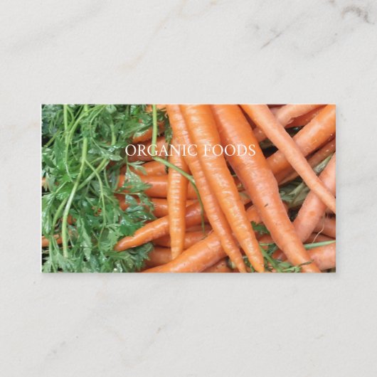 Biologisch voedsel visitekaartje (Voorkant)