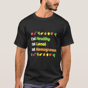 Biologisch voedsel voor landbouwers in het eigen l t-shirt
