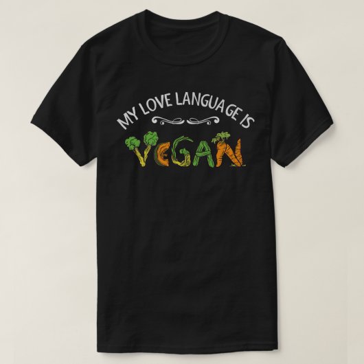 Biologisch voedselVegetarianVegetablesVegan T-shirt (Design voorkant)