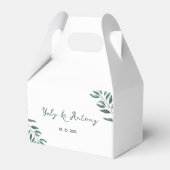 Biologisch Waterverf Eucalyptus Bruiloft Bedankdoosjes (Voorkant Zijde)