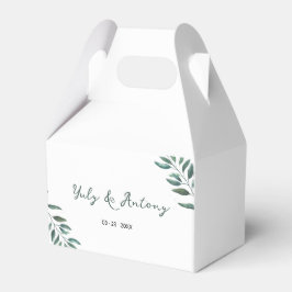 Biologisch Waterverf Eucalyptus Bruiloft Bedankdoosjes