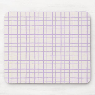 Biologisch Wobbly Geruit Patroon Stof Lilac Muismat