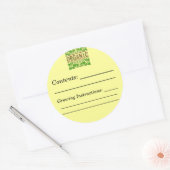 Biologische aangepaste zaaizaadpakket label Sticke (Envelop)