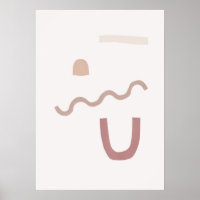Biologische Abstracte minimalistische kunstneutral