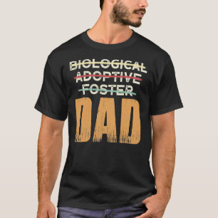 biologische adoptie foster pap adoptie t-shirt
