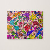 Biologische Allergie Outbreak Cartoon Legpuzzel (Horizontaal)